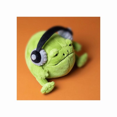 Jellycat Ricky Rain Kikker Headphones | VZ9365842